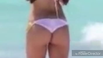 Preview 2 of Skinny Younger Brazilian - Ariel Winter,  bikini vid,  zoom,   slow motion