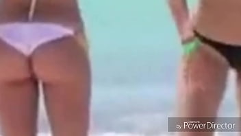 Preview 3 of Skinny Younger Brazilian - Ariel Winter,  bikini vid,  zoom,   slow motion