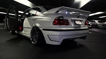 Preview 2 of Xxx Girl And Dongki - Barely Legal White E46 Gets Slammed