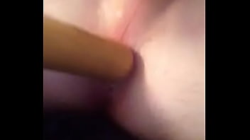 Preview 1 of Sabrina Lucia Bbw Milf - Baseball bat in ass