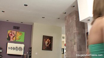Preview 1 of Caught Spy Wank Boy - Milf Fucks A Cute Teen