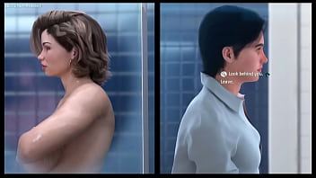 Preview 2 of Spy Can Sex Hard - Apocalust - Stepmom Got Stuck in His Lap Then She Rubs Her Big Ass and Made Him Cum| He Fucks His Stepmom While She&#039_s Stuck in Her Bedroom - Apocalust Sexy Porn Game Moments