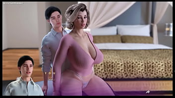Preview 3 of Spy Can Sex Hard - Apocalust - Stepmom Got Stuck in His Lap Then She Rubs Her Big Ass and Made Him Cum| He Fucks His Stepmom While She&#039_s Stuck in Her Bedroom - Apocalust Sexy Porn Game Moments