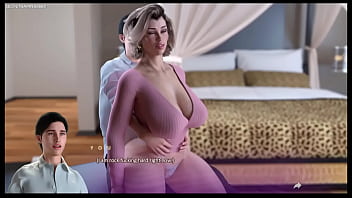 Preview 4 of Spy Can Sex Hard - Apocalust - Stepmom Got Stuck in His Lap Then She Rubs Her Big Ass and Made Him Cum| He Fucks His Stepmom While She&#039_s Stuck in Her Bedroom - Apocalust Sexy Porn Game Moments