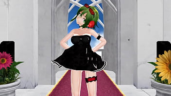 Preview 1 of Threesome With Jasmine And Chew - Mmd GUMI Nude Dance