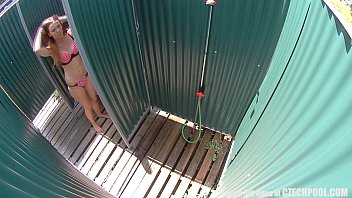 Preview 1 of Big Booty Yellowbone - Long Haired TEEN Cought in Shower