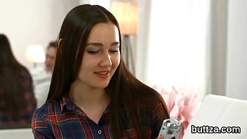 Preview 1 of Nepali Pron Hubcom - Perfect petite teen gets her narrow snatch and little anal hole plowed