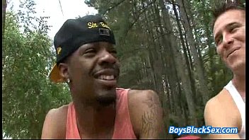Preview 3 of Brianna Beach Monique Fuentes - Blacks On Boys - Gay Bareback Hardcore Fuck Video 14