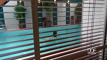 Preview 2 of Liza Harper E Negroni - Lascivious Looks - A Cock Sucking Hottie At The Swimming Pool