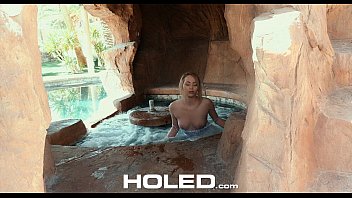 Preview 1 of Celeb Filmsex - HOLED - Little blonde Angel Smalls goes hardcore and anal