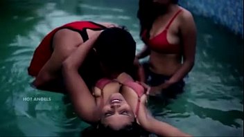 Preview 4 of Adik Lelaki Dan Kakak - Husband Fucks his Wife and Friend in Pool in Threesome
