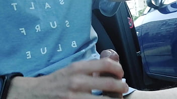 Preview 4 of Katreena Kaif Desi Xxx Video - Young twink boy does a public masturbation while driving in a car