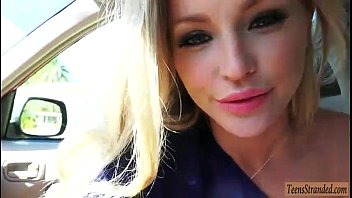 Preview 2 of T Rbanl Kurt - Blonde teen Staci Carr gets her pussy pounded in the car