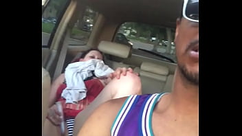 Preview 2 of Teen Kayag - opal may dildoing in backseat of car while bbc friend drives