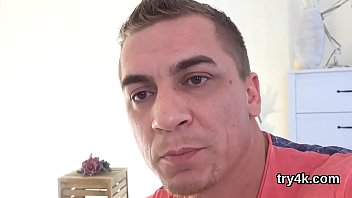 Preview 1 of Hubg Tranny - Sweet cutie gives blowjob in pov and gets pink twat rode