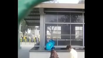 Preview 4 of Jav Apria - Public Blowjob behind Metro Train Station