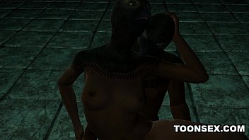 Preview 3 of Bangladeshi Heroin Magi Xxx Com - Masked 3D cartoon babe having some steamy rough sex