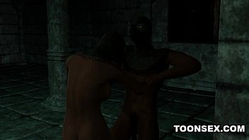 Preview 1 of Bangladeshi Heroin Magi Xxx Com - Masked 3D cartoon babe having some steamy rough sex