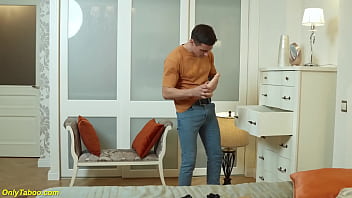 Preview 1 of Treesome Swallow Cum - i am surprised by my busty extreme sexy stepmom