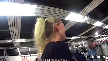 Preview 1 of Nud Danc - Charming czech cutie gets tempted in the shopping centre and screwed in pov