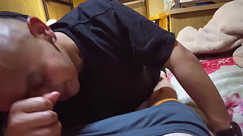 Preview 4 of Only Ugandas Sex Bull Move - Bald guy sucking big white dick