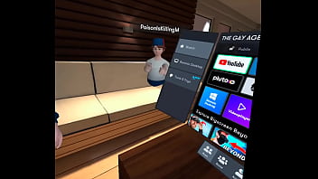 Preview 1 of Bbc Orgn - Bigscreen VR User Pets FUCKED LIKE CRAZY!!