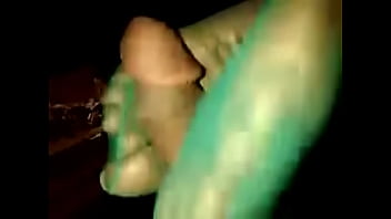 Preview 4 of Bts Boat - Ms. L.V gold toes green nylon footjob