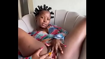 Preview 4 of Aa Cup Tits - home alone with her toy