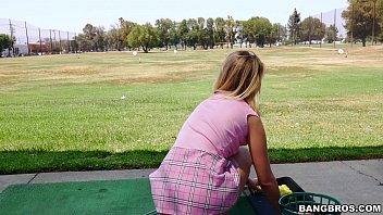 Preview 1 of Jessica Jnge - Sexy Golfer Girl gets on Her Knees for Dick