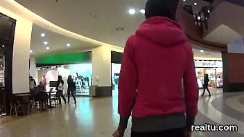 Preview 2 of Husband And Wife Strapon - Adorable czech sweetie was tempted in the shopping centre and rode in pov
