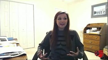 Preview 1 of Real First Time Golden Shower - Teen Strips off naked and poses before Webcam