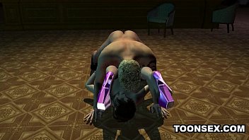 Preview 3 of Smallpiea - Sexy 3D cartoon stripper babe getting fucked hard