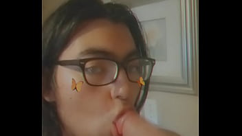 Preview 1 of Www 89 Mintucom Six Video - Sucking my first dildo