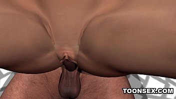 Preview 3 of Fripornos - Sexy 3D brunette babe sucking and riding a cock