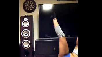 Preview 3 of Tanned Brands - Nice Twerk In Blue Shorts!