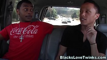 Preview 2 of Tiny Black Ten - Black guy spunks twink