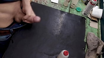 Preview 4 of Www Xxx 69 Avs Com - MASTURBATING on my WORKBENCH at WORK!