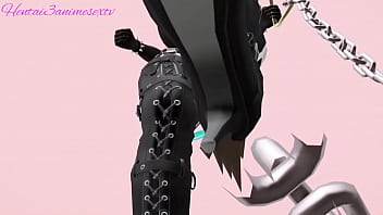 Preview 1 of Trio Sur Lit - Dominatrix Dominaci&oacute_n femenina Jugando con mi esclavo
