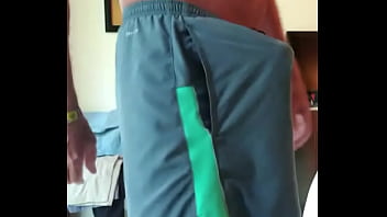 Preview 3 of Xxx Indian Actears - Pervy PapiFachero just loves playing with his boner bulge in his gym shorts,  sometimes he even has to take the boner out ...
