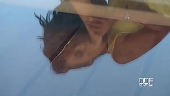 Preview 3 of Casting Couple Anal - Sexy Tootsie Polish - Lesbian Foot Fetish At The Pool