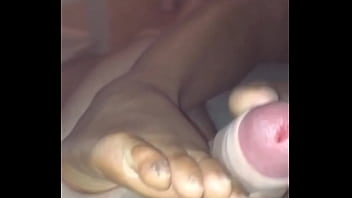 Preview 3 of Briezz Sex - footjob with cumshot