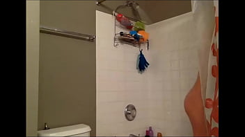 Preview 2 of German Teenie M27 - Gorgeous shemale taking her shower.