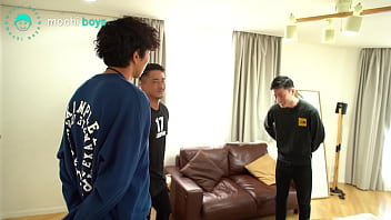 Preview 1 of Full Porn Mo - Japanese Threesome Fucking Bareback