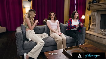 Preview 1 of Kajal India Xxx Hd - GIRLSWAY - College Babes Haley Reed &amp_ Freya Parker Delightfully Taste Each Other&#039_s Pussies