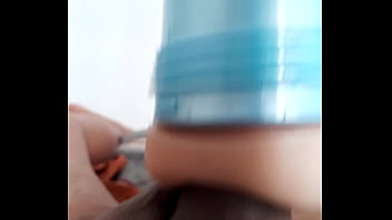 Preview 2 of Kitchen Hiden - Fleshlight session,  cumming,  extreme closeup. November 27,  2023.