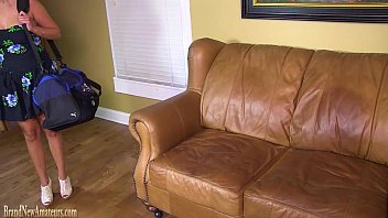 Preview 1 of Mom S Rap - Big boobs teen hottie gets wild on a casting couch