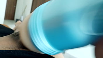 Preview 3 of Xxxn11 Years Old - Fleshlight session,  jacking off my uncircumcised cock,  cumming. November 22,  2023.