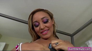 Preview 3 of Cytherea Squirting Marco - Shemale Kelly Klaymour receive a sloppy bj while assfingered
