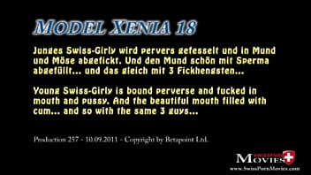 Preview 2 of Pasok Agad - Teeny erlebt Bondage-Fick mit 3 Schw&auml_nzen - SPM Xenia18 SC04