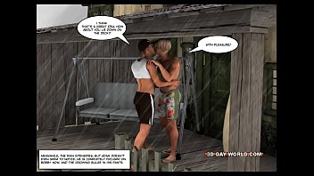 Preview 2 of Kim Domingo Pool - Hawaii Queens Surf Beach 3D Gay Animated Comics